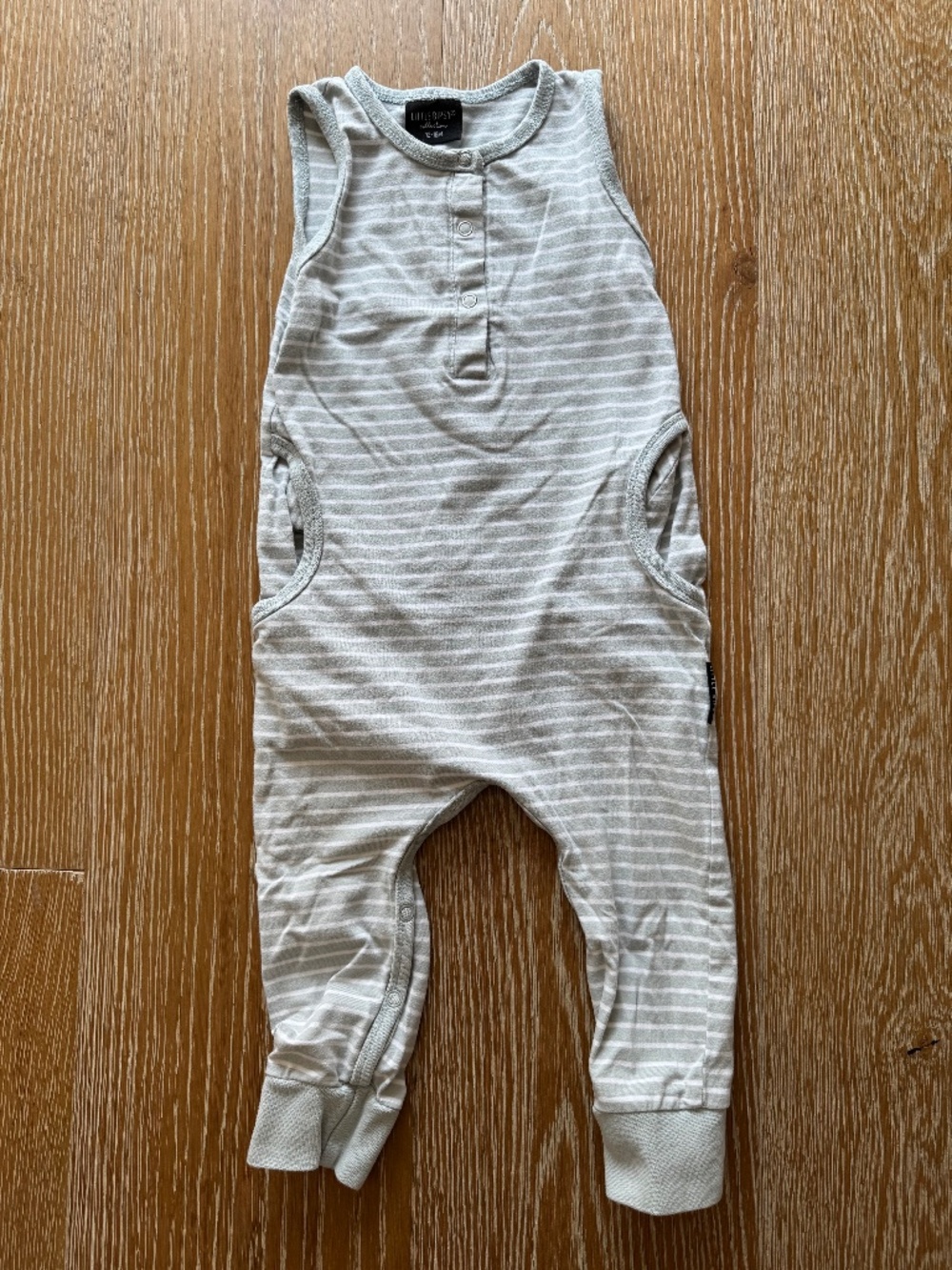 Little Bipsy - Toddler Boy Onesie - Size 12-18 Months - Color White & Grey
